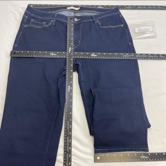 Levis 529 Curvy Skinny Leg Blue Jeans Women's 16 Dark Wash Stretch Red Tab - Picture 9 of 11